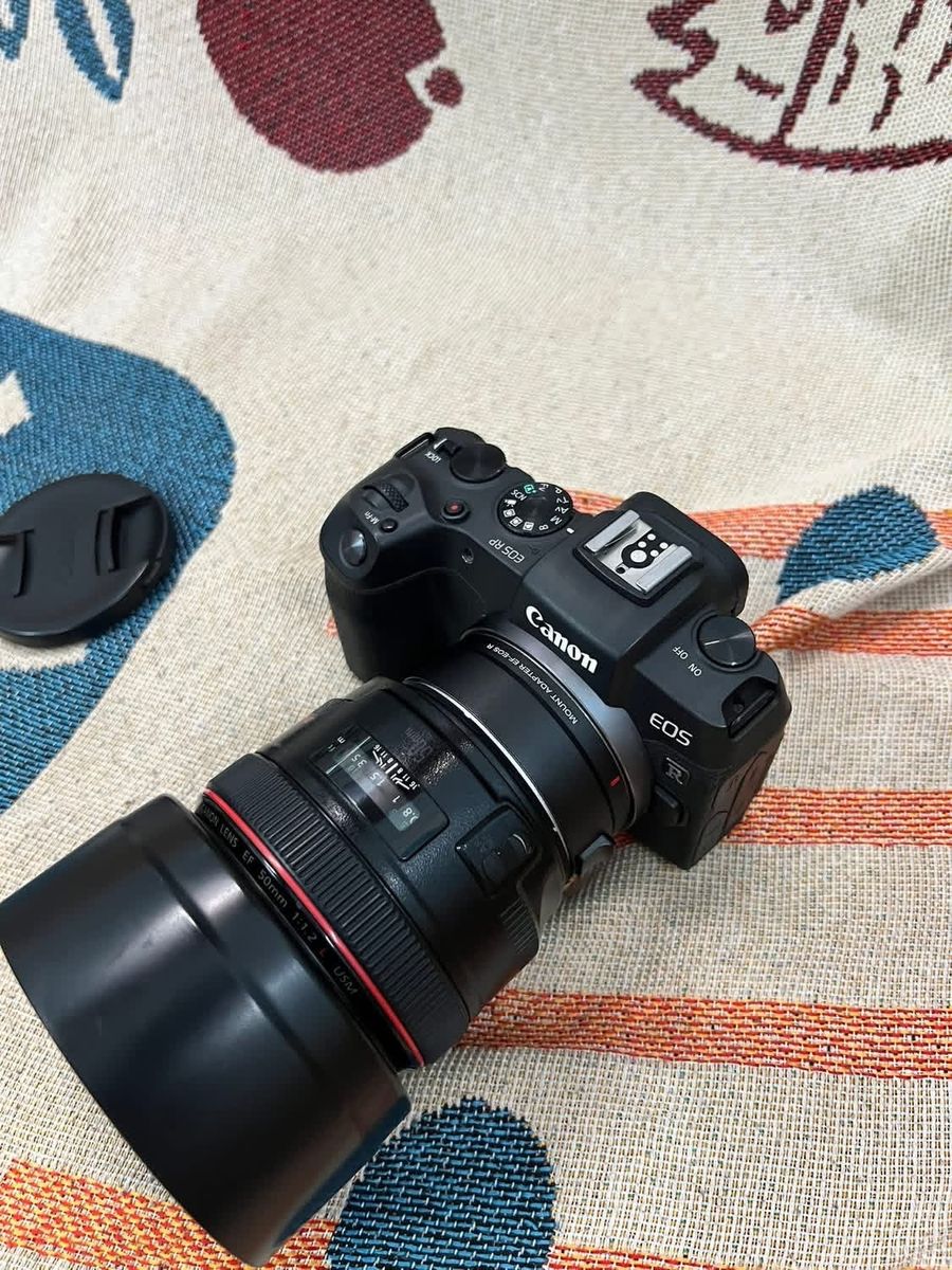 Canon EOS RP Mirrorless Digital Camera with Canon EF 24-70mm f/4L IS USM Lens+ 50mm 1.2L lens & Mount Adapter EF-EOS R