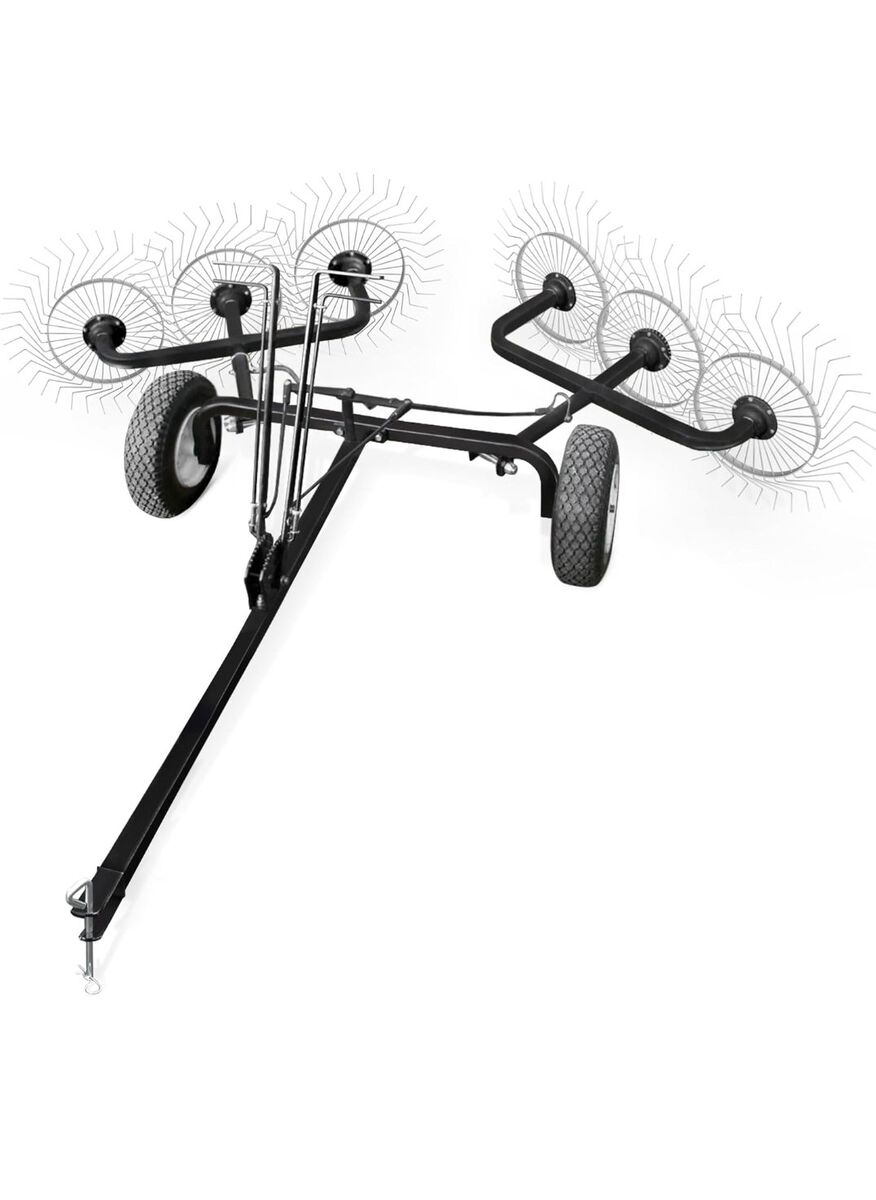 Yard Tuff Acreage Rake, Steel Tow Behind Dethatche