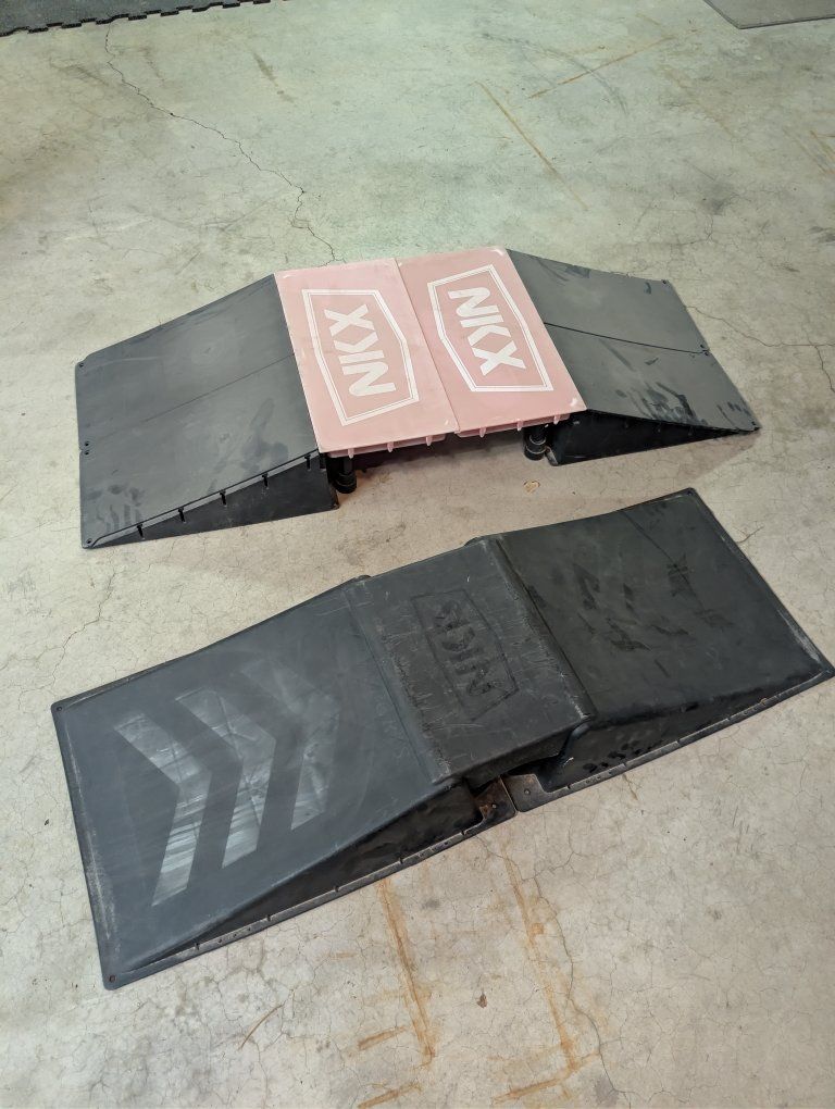 2 x Portable Ramp Set for Skateboard Scooter and BMX