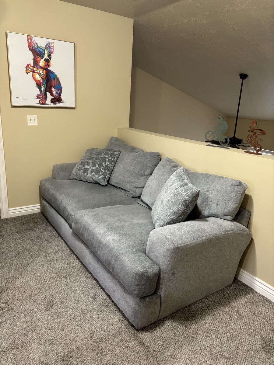 Couch and oversized chair
