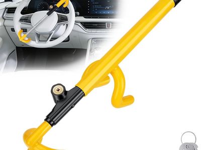 NEW Steering Wheel Lock Anti-Theft Car Device with Adjustable Length Locking Universal Fit
