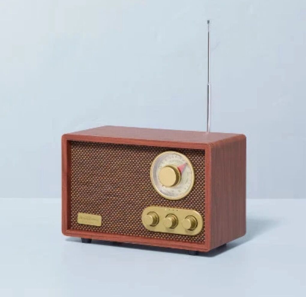 Portable Am/fm Bluetooth Radio Tonal Brown Hearth