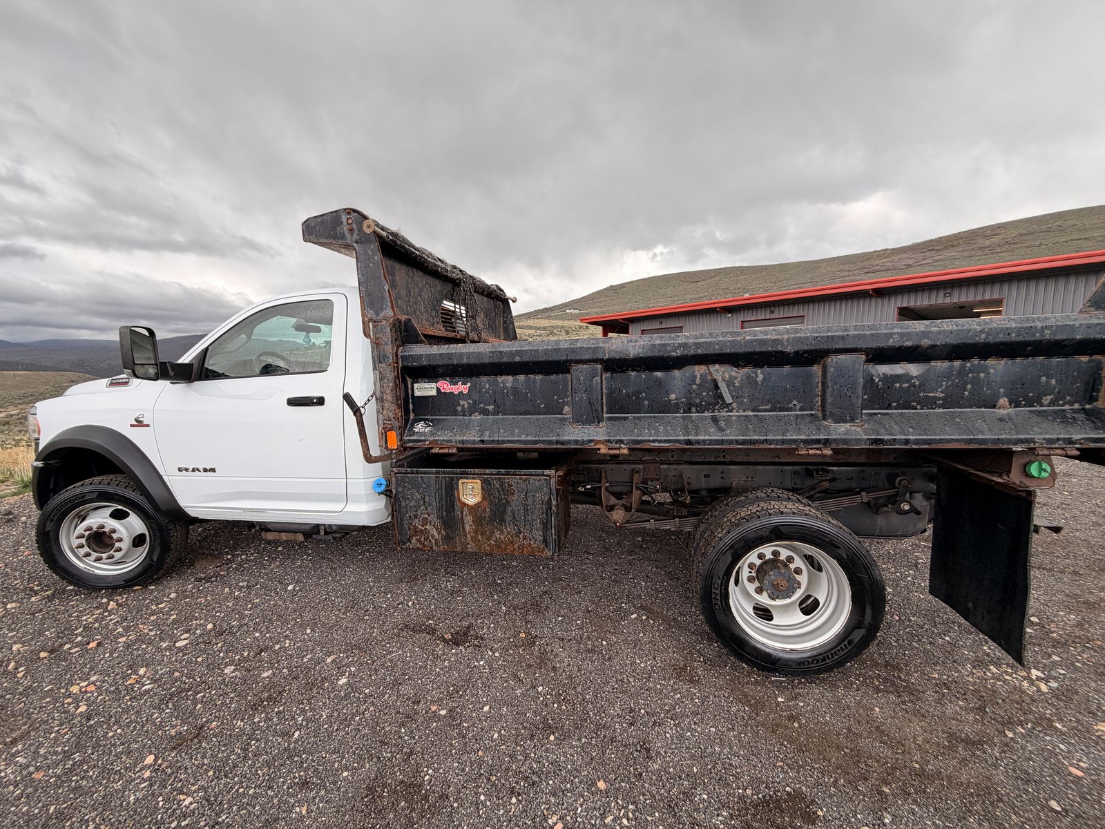 2020 Ram 5500 4x4 Cummins Diesel Dump Truck with Plow and Salter Spreader