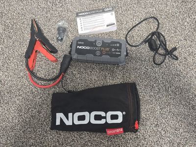 NOCO Boost Plus GB40 1000A 12V Lithium Jump Starter with Case and Clamps