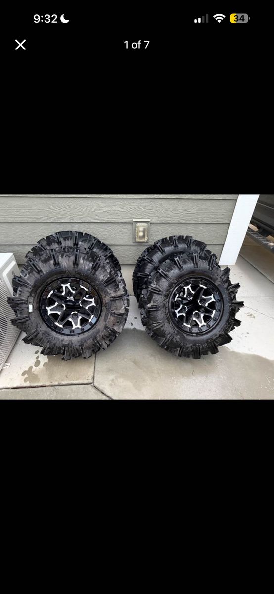 CANAM ITP Cryptid Off-Road Tires Set and rims - 30x9.00-14