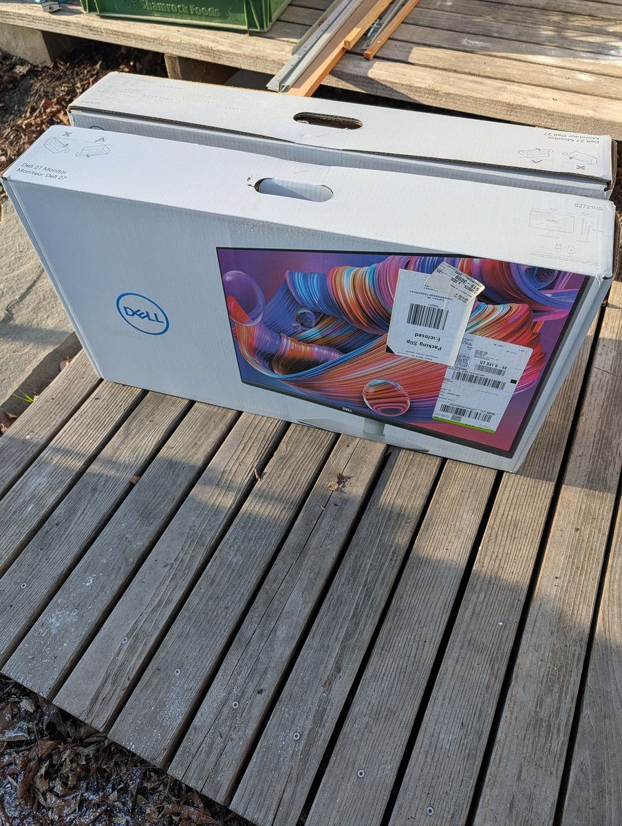 Two Dell 27" IPS Monitors, New in Boxes