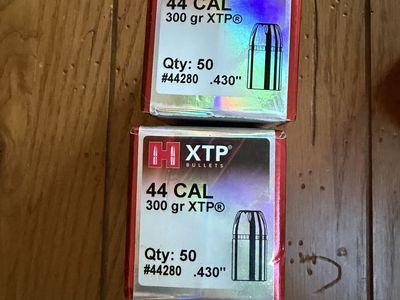 44 cal xtp 300 and 240gr