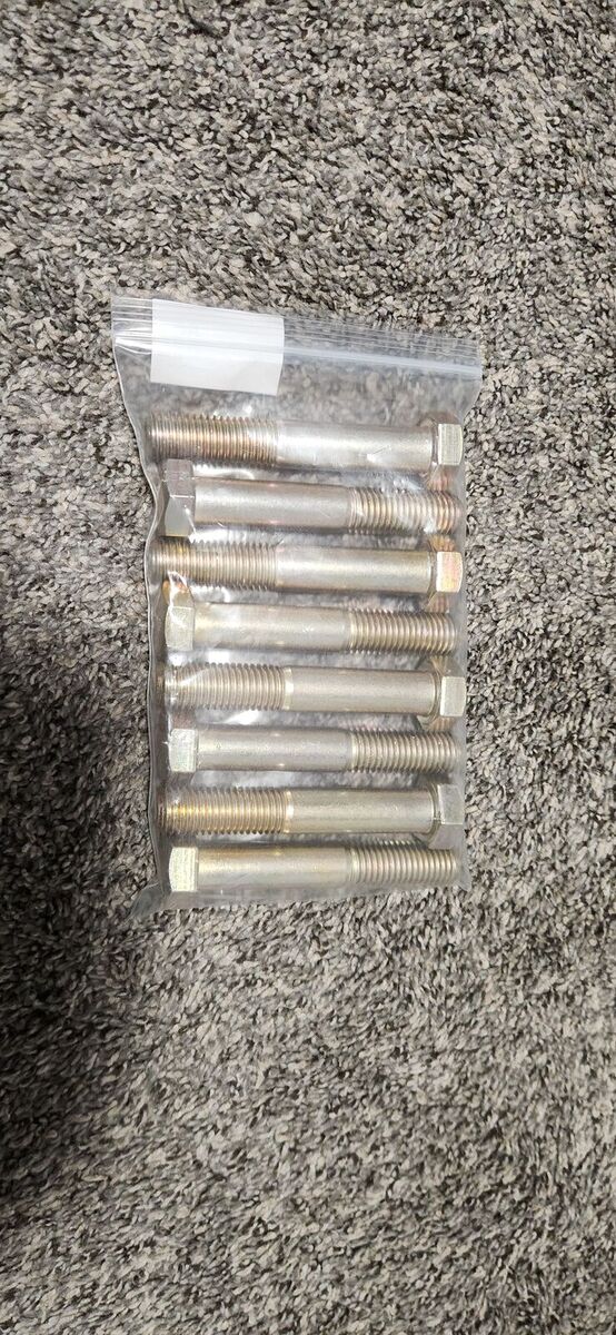 8pk 3/4"-10 X 5" Grade 8 Yellow Zinc Hex Cap Screws