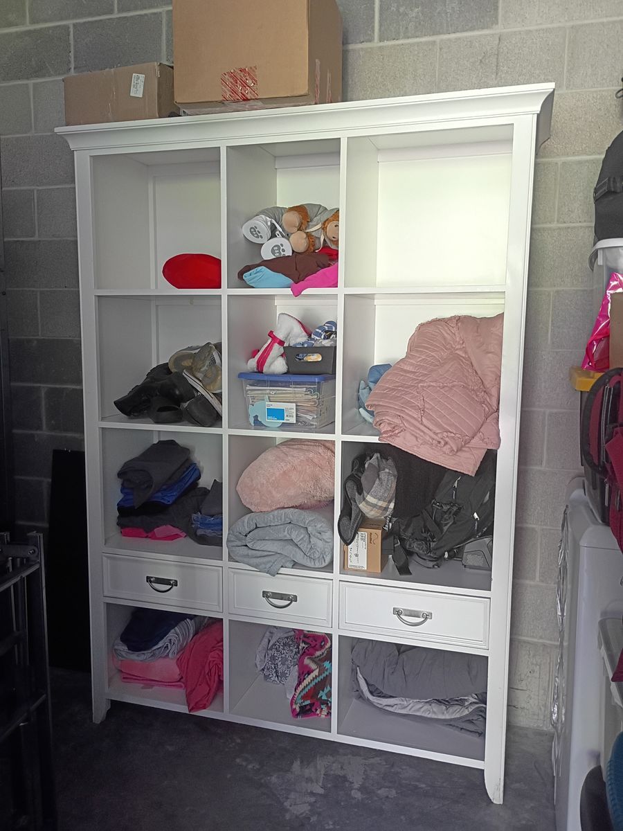 Large cubby bookshelf