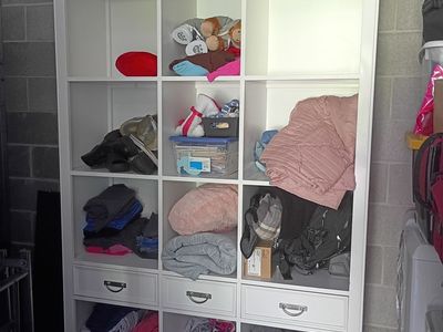 Large cubby bookshelf