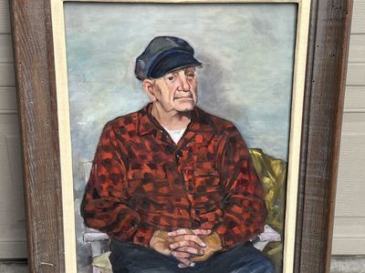 Vintage Oil Painting Of Man