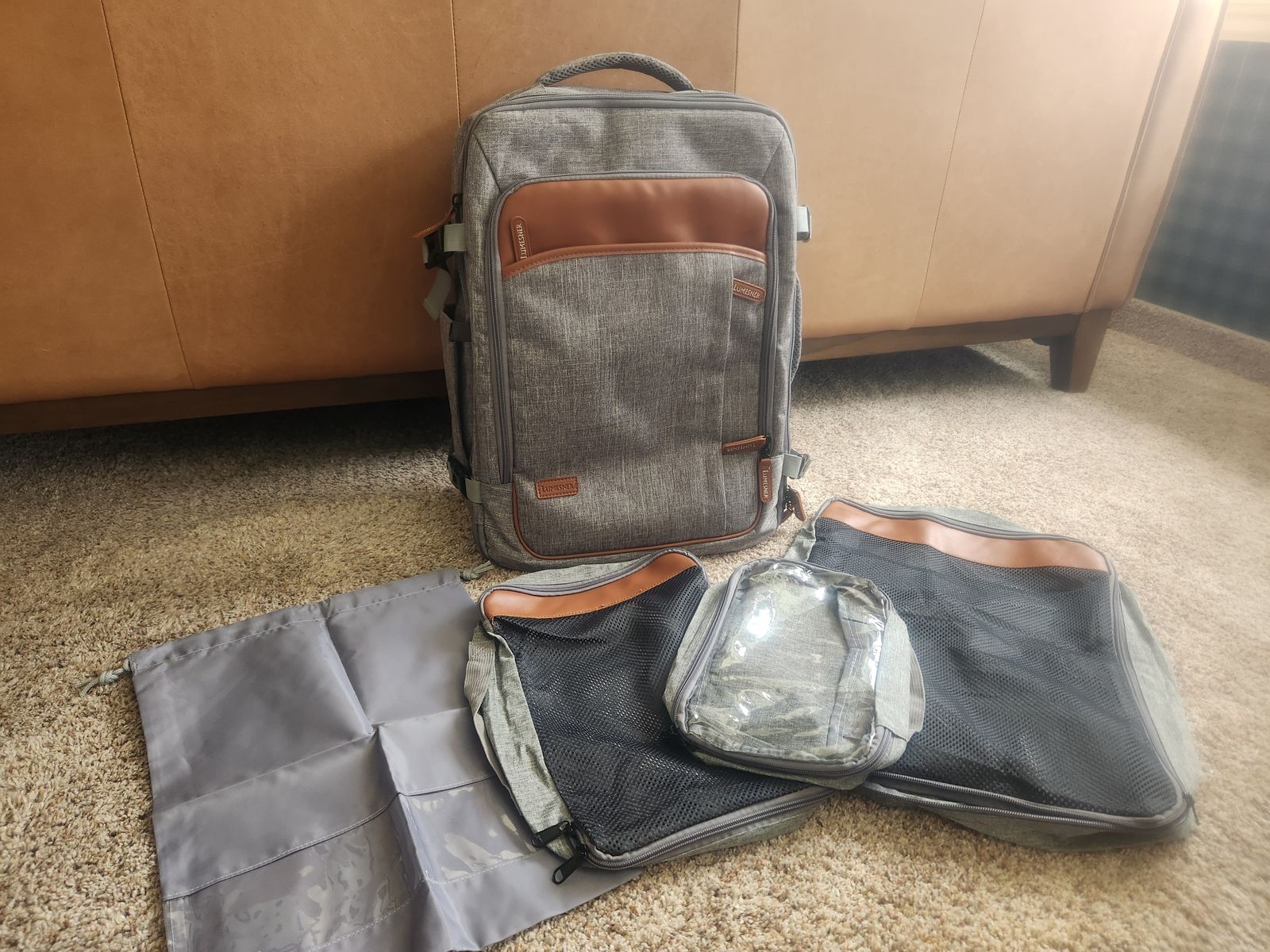 Carry on Backpack / Luggage bag with packing cubes