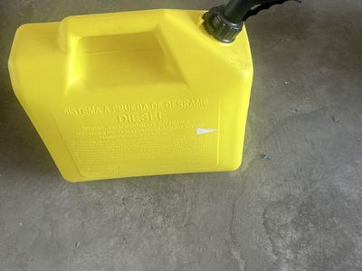 Yellow Diesel Fuel Can - Spill Proof System
