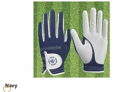 Simple Symbol Navy Blue XL Left hand-Men's Golf Glove, Hot Wet Weather Comfort
