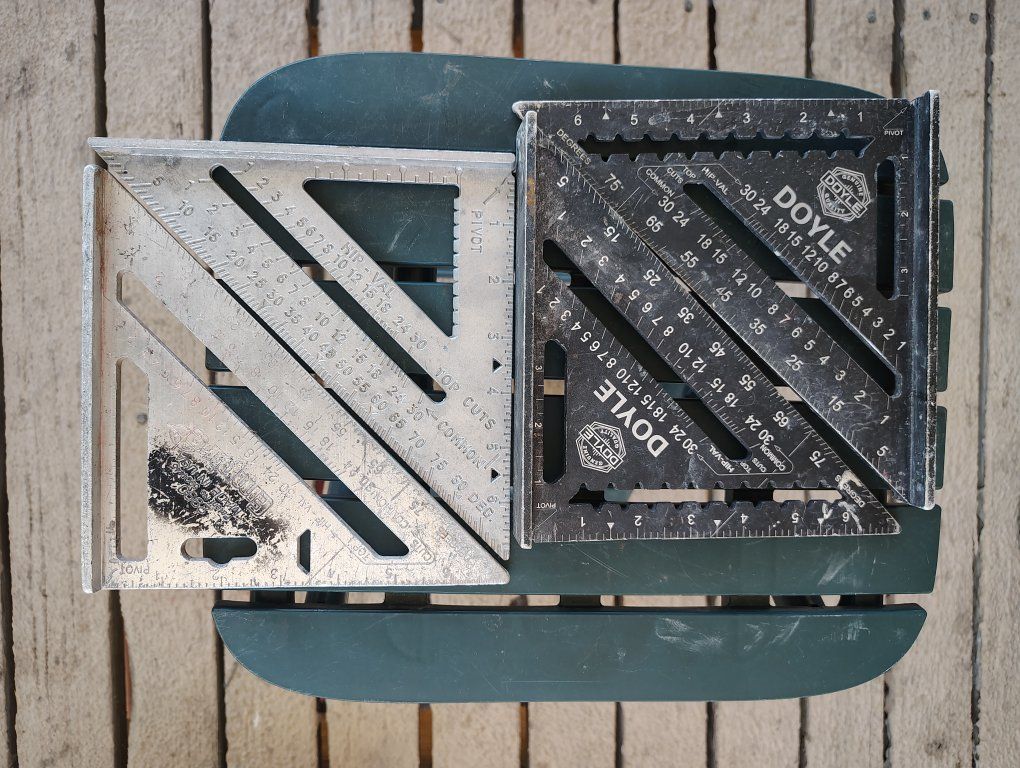 Doyle & Unbranded Aluminum Rafter Squares - 4-Piece Set