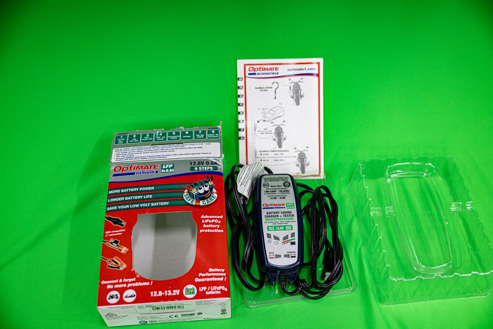 Optimate Motorcycle Lithium Battery Charger Tender