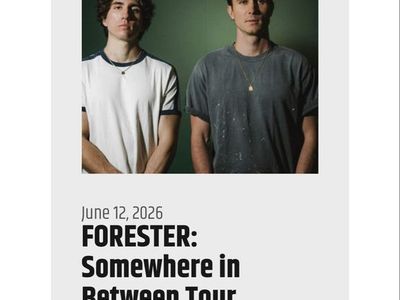 Sky SLC Forester (21+event) 4 tickets