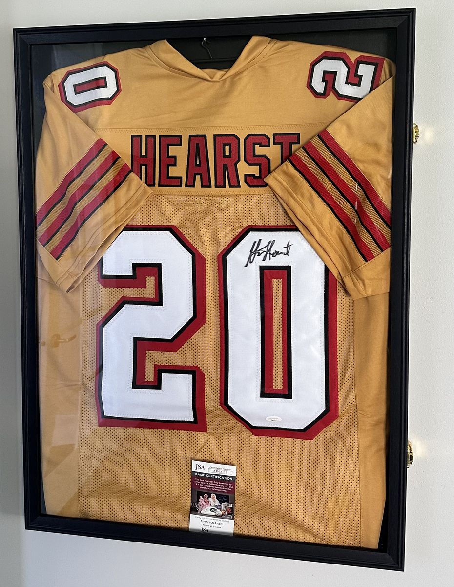 Garrison Hearst Signed 49ers Jersey Framed JSA