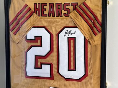 Garrison Hearst Signed 49ers Jersey Framed JSA