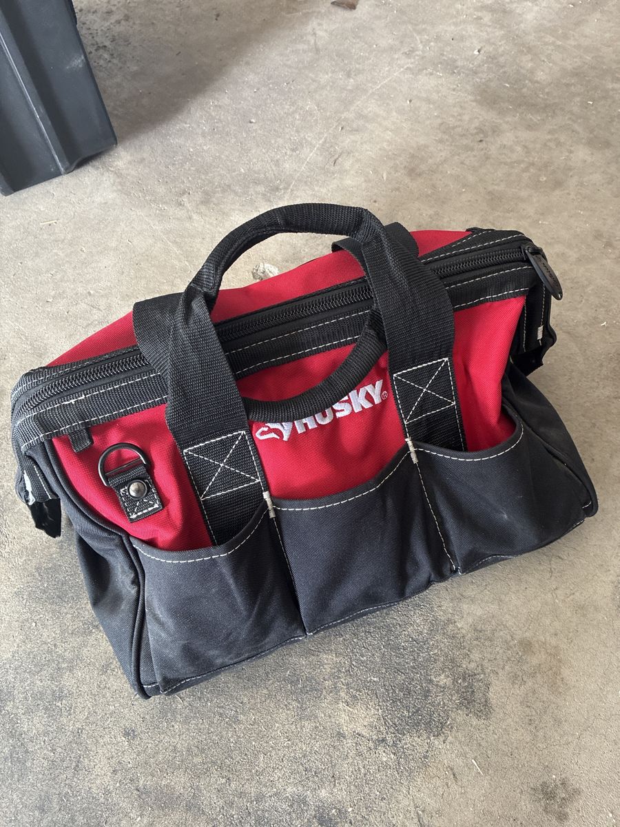 Husky Red and Black Heavy Duty Tool Storage Bag