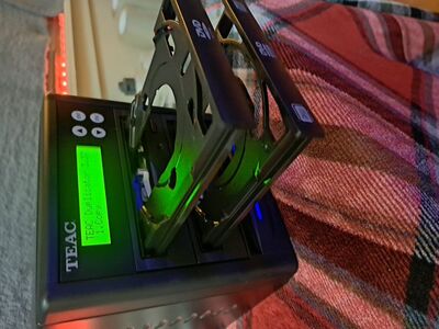 Teac stand-alone CD/DVD duplicator.