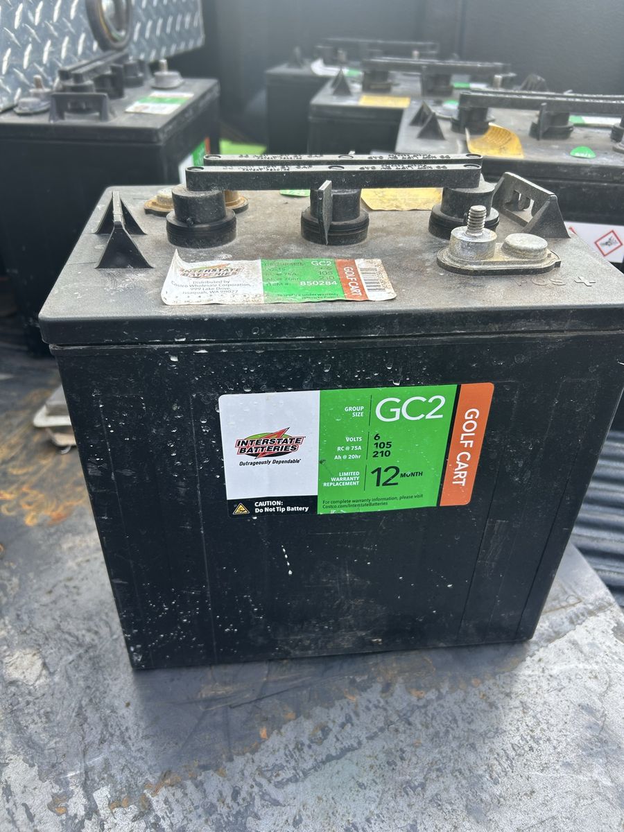 Interstate Batteries GC2 6V Golf Cart Battery 210Ah Group Size GC2