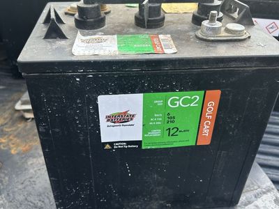 Interstate Batteries GC2 6V Golf Cart Battery 210Ah Group Size GC2