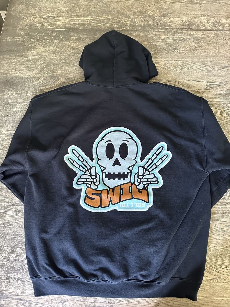 *LIMITED EDITION* Swig Skeleton Black Hoodie XL