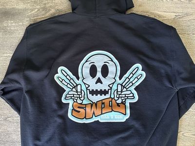 *LIMITED EDITION* Swig Skeleton Black Hoodie XL