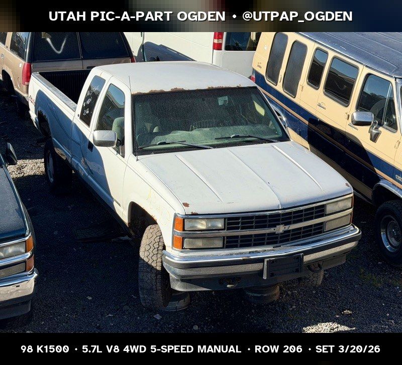 1998 Chevrolet K1500 Parts - UTPAP Ogden