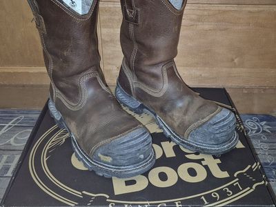 GEORGIA 9 US Men's BOOT RUMBLER COMPOSITE TOE WATERPROOF PULL-ON WORK BOOT