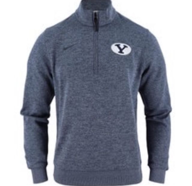Oval Y BYU 1/4 Zip Pullover - Nike - XL