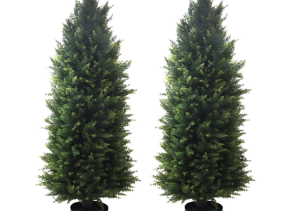 New in box Artificial Topiary Tree 2-Set
