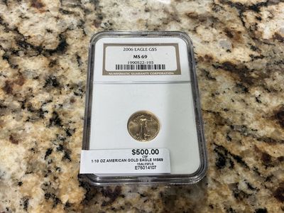 2006 $5 American Gold Eagle 1/10 oz Coin NGC MS 69 Graded E75014107