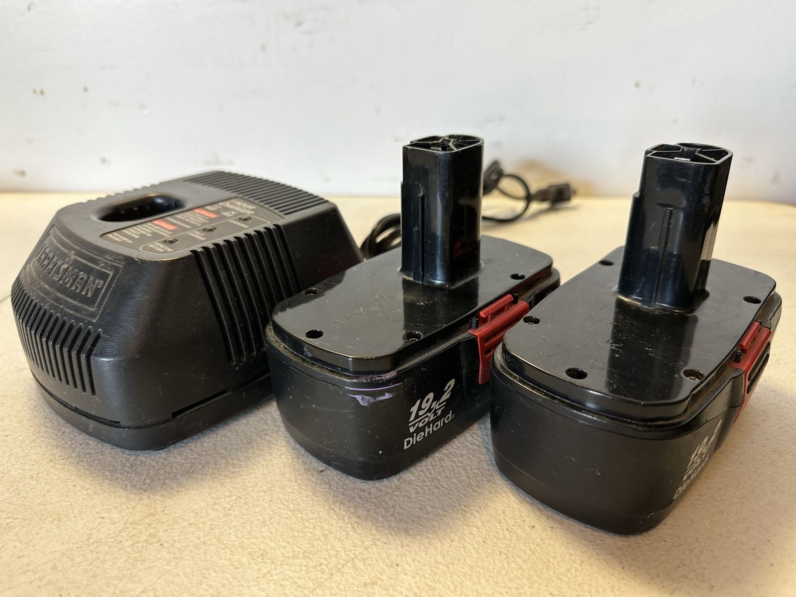 Craftsman 19.2V Battery Charger With 2 Batteries