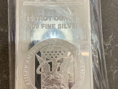 APMEX .999 25 oz Silver Bar