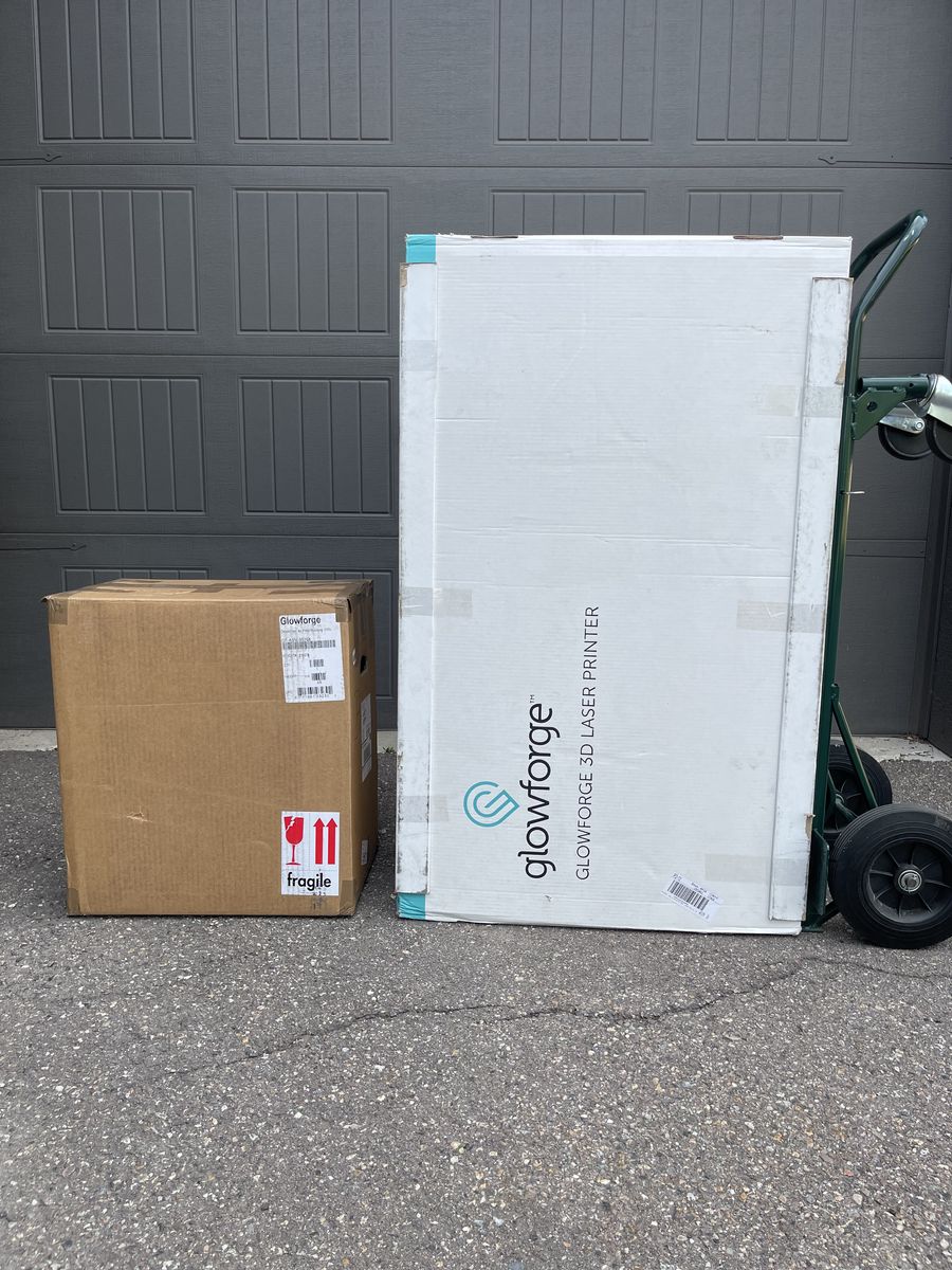 Glowforge Pro Laser Cutter + Performance Air Filter, Original Owner, Low Hours