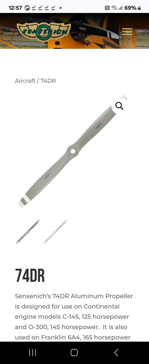 Aluminum Propeller Prop (New)