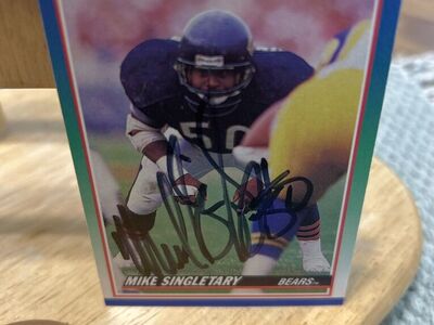 Mike Singletary Chicago Bears Autograph Signed NFL