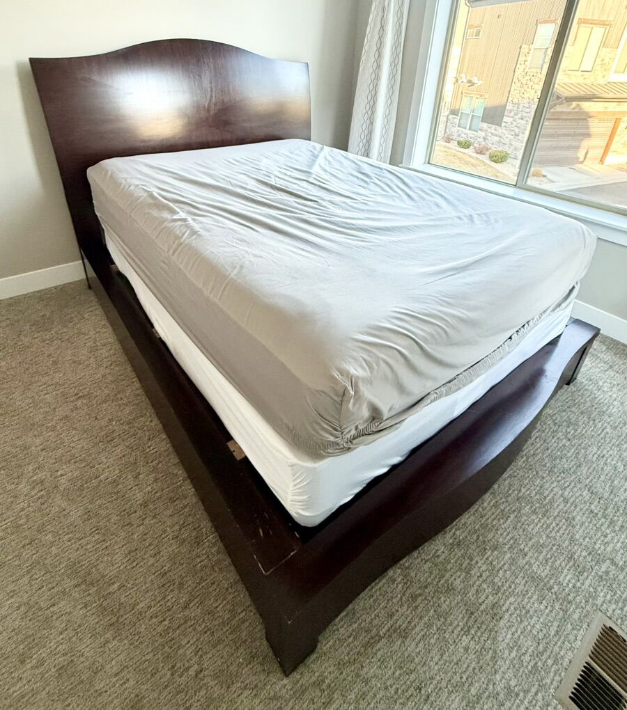 Q Queen Bed Frame, Wood