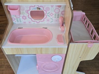 Melissa & Doug Wooden Mine to Love Baby Doll Care Center