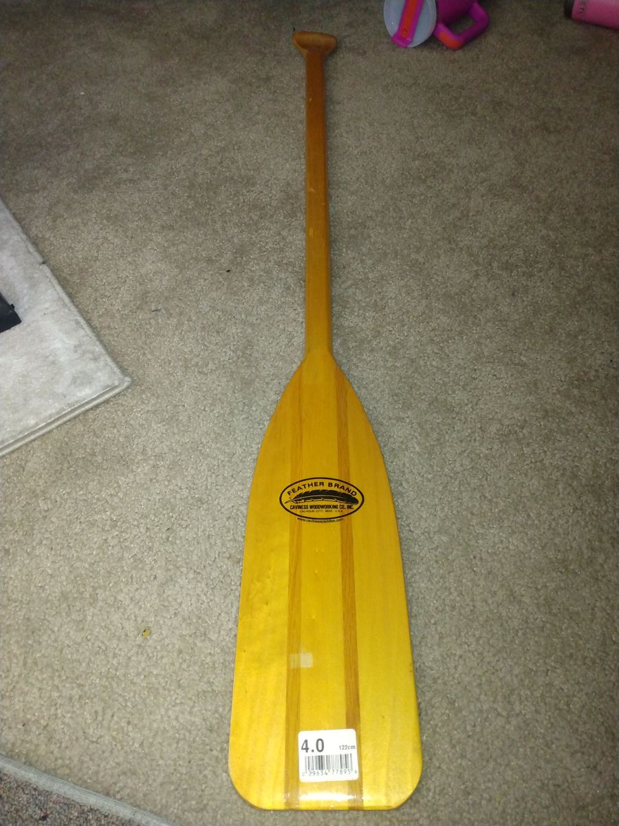 4 foot wooden canoe paddle