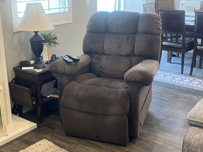 Chocolate Brown Power Lift Recliner Chair with Heat & Massage