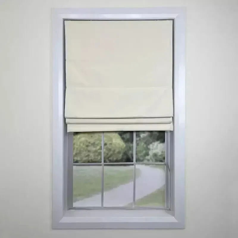 NEW, 38W x63H Ivory Blackout Roman Shades