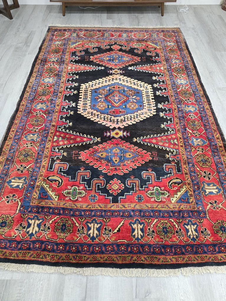 ~6x9 Persian Viss Handknotted Wool Rug