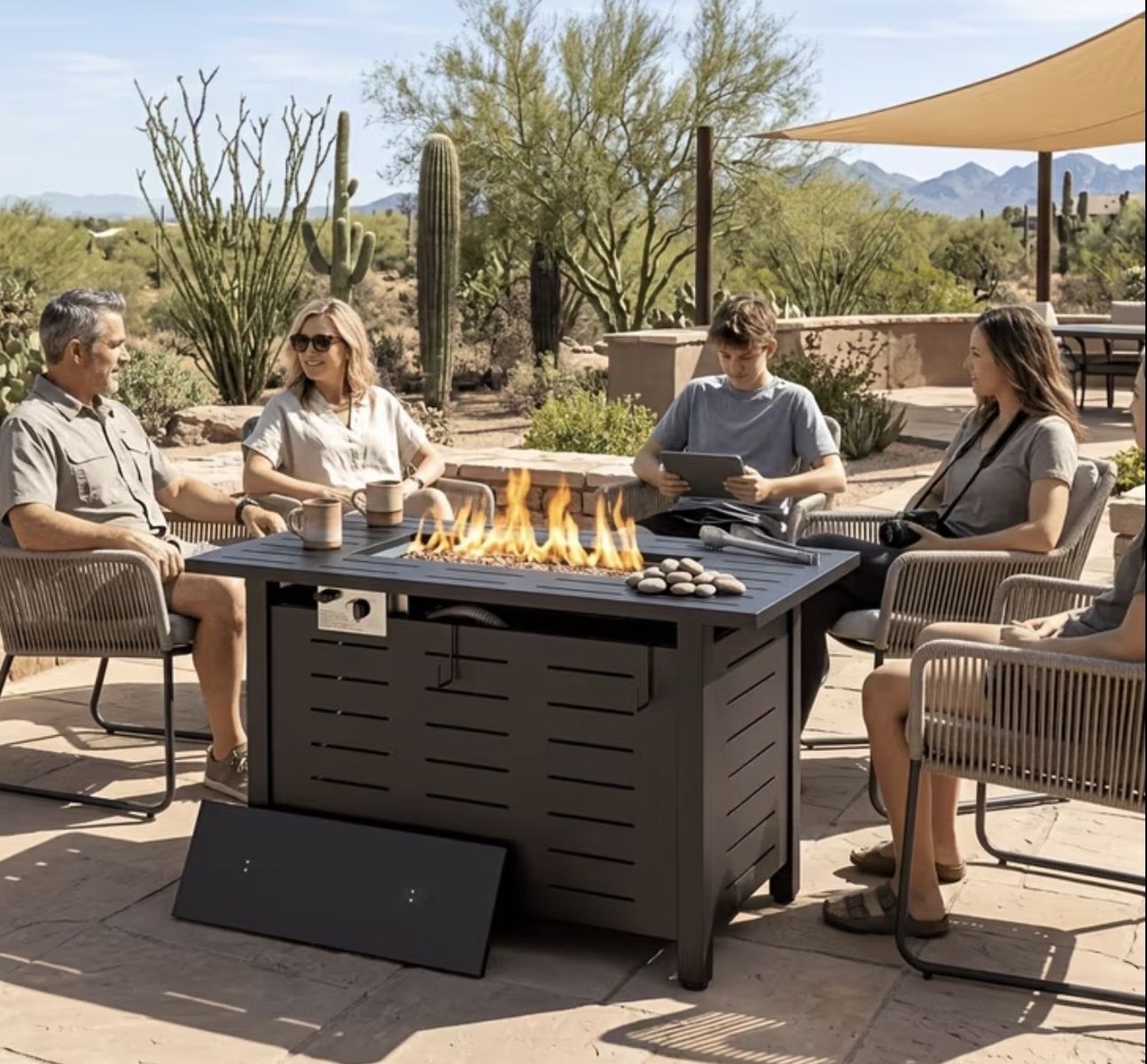 40" Propane Fire Pit Table — Brand New