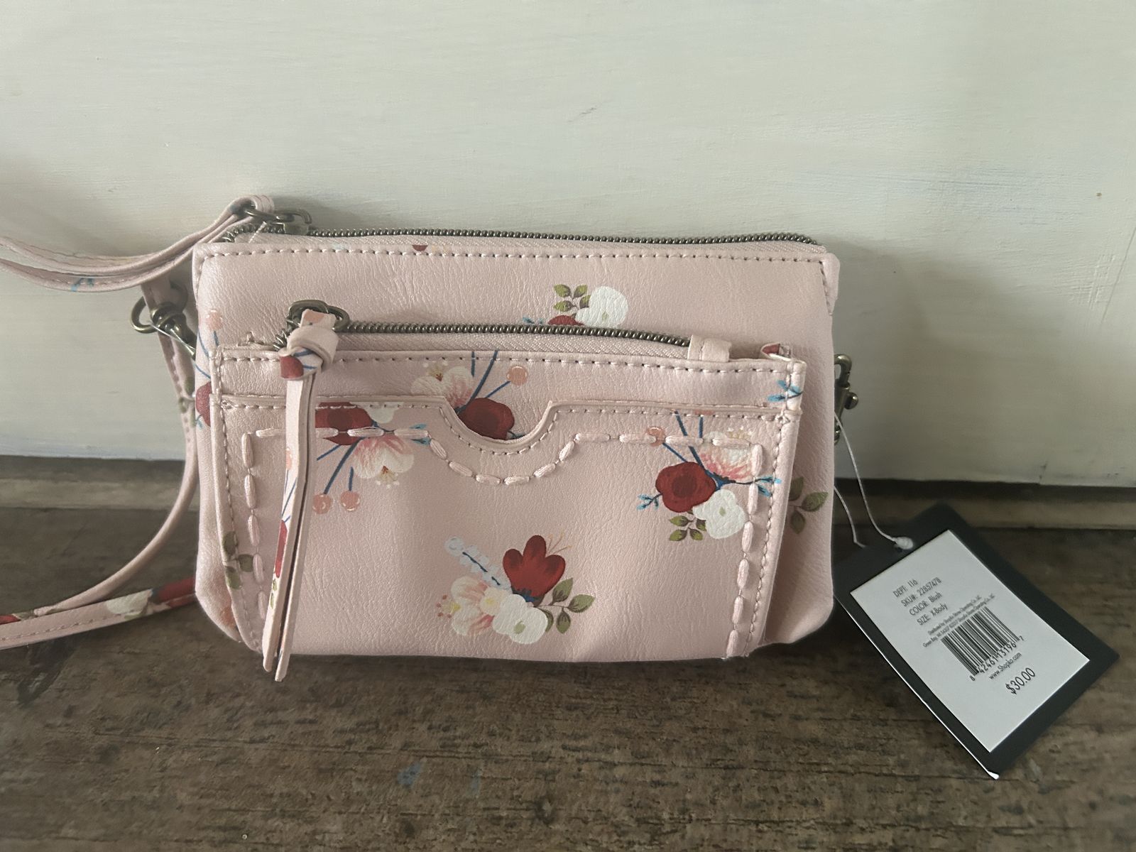NEW Cute pink/flower purse