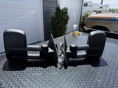 2015 Black Towing Mirrors for GMC/chev Truck (Pair)(250-OBO)