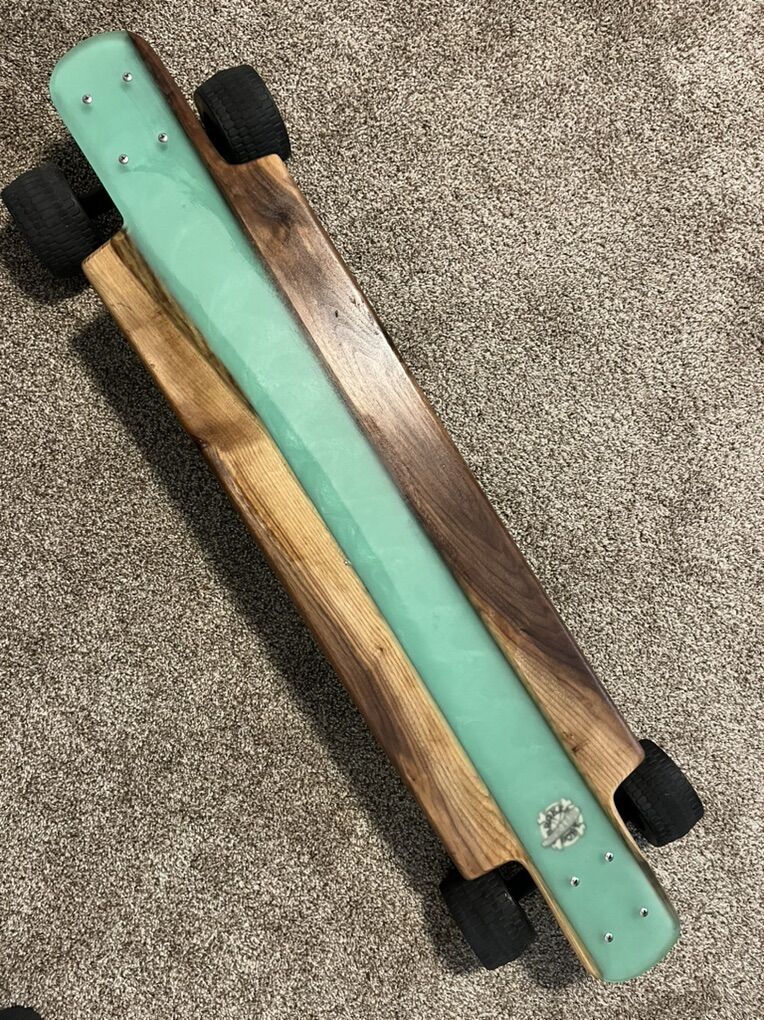 Custom Oak & Epoxy All Terrain Longboard