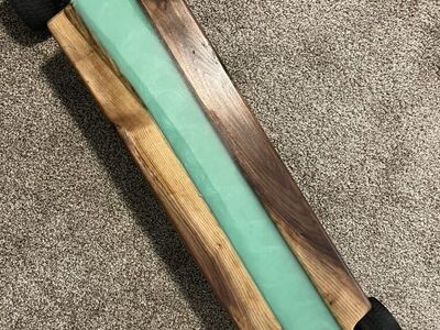 Custom Oak & Epoxy All Terrain Longboard